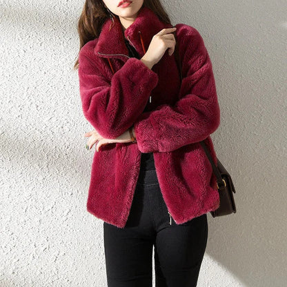 ❄Winter Sale 49%OFF❄Padded Coat Stand-collar Double-faced Fleece Jacket
