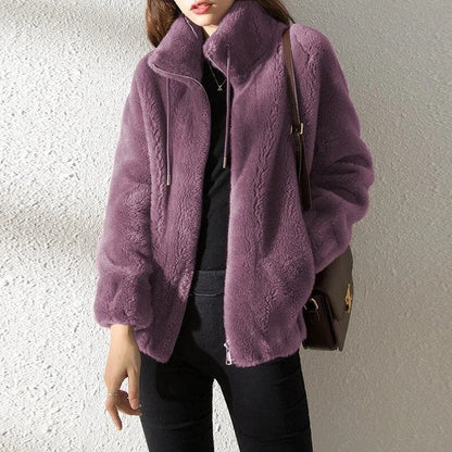❄Winter Sale 49%OFF❄Padded Coat Stand-collar Double-faced Fleece Jacket